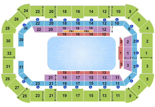 Wendler Arena At Dow Event Center Disney On Ice Seating Chart